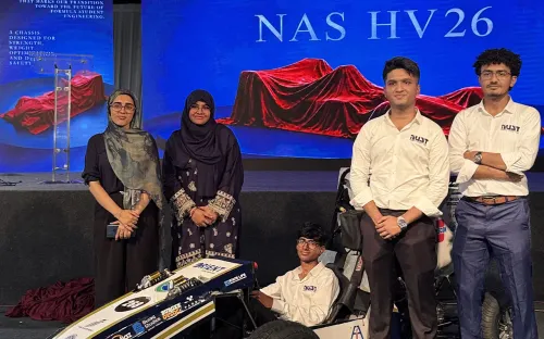 NUST Formula Student Team working on their formula-style vehicle