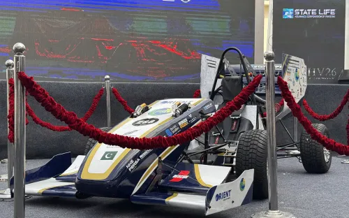 NUST Formula Student Team working on their formula-style vehicle