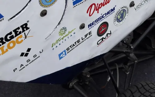 NUST Formula Student Team working on their formula-style vehicle