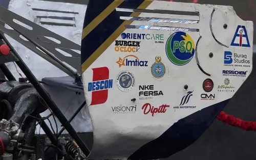 NUST Formula Student Team working on their formula-style vehicle