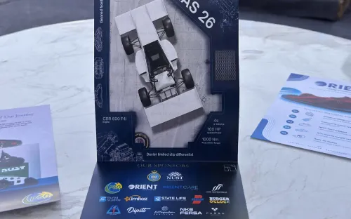 NUST Formula Student Team working on their formula-style vehicle