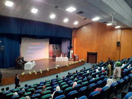 Students attending the Meri Taleem Mera Mustaqbil career counselling session