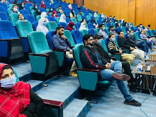 Q&A during the Meri Taleem Mera Mustaqbil career counselling campaign